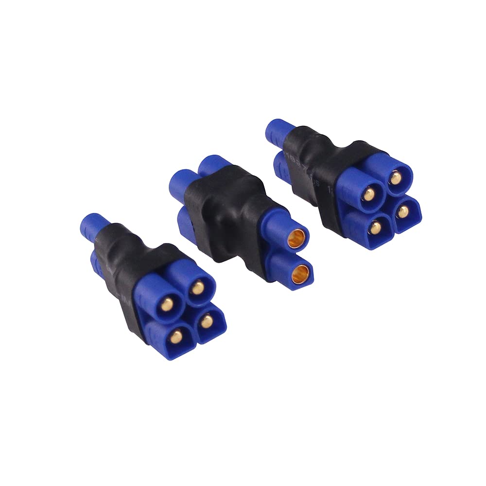 BDHI 3pcs EC3 Parallel Connector/Parallel Battery Adapter for Losi/E-Flite(B168-3)