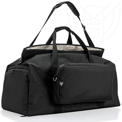 Xtreme Sight Line ~ AQUA Duffel Faraday Bag + XTECH Faraday Bag ~ Water-Proof Signal Blocking Duffel Bag for Large Electronics ~ Tracking/Hacking Defense ~ 1680D Ballistic ~ Black
