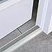 M-D Building Products 08003 3-3/4 in. x 1-1/8 in. x 32 in. Silver Aluminum and Vinyl Heavy-Duty High-Profile Threshold