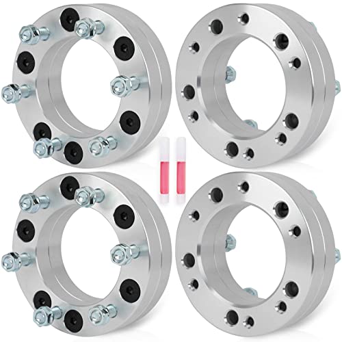 ECCPP 4PCS 2 inch 5x5.5 to 6x5.5 Wheel Adapters 5 lug to 6 lug wheel adapters for Ram 1500 1994-2001| for Ram 1500 Van 1999-2003| for Ramcharger 1974-1993(Only Works 6x5.5 Wheels)