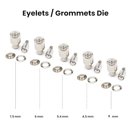 Snap Button Fastener, Rivet, Eyelet, Grommet Hand Press Machine with Setting Dies All in One Set by YF STORE - Image 4