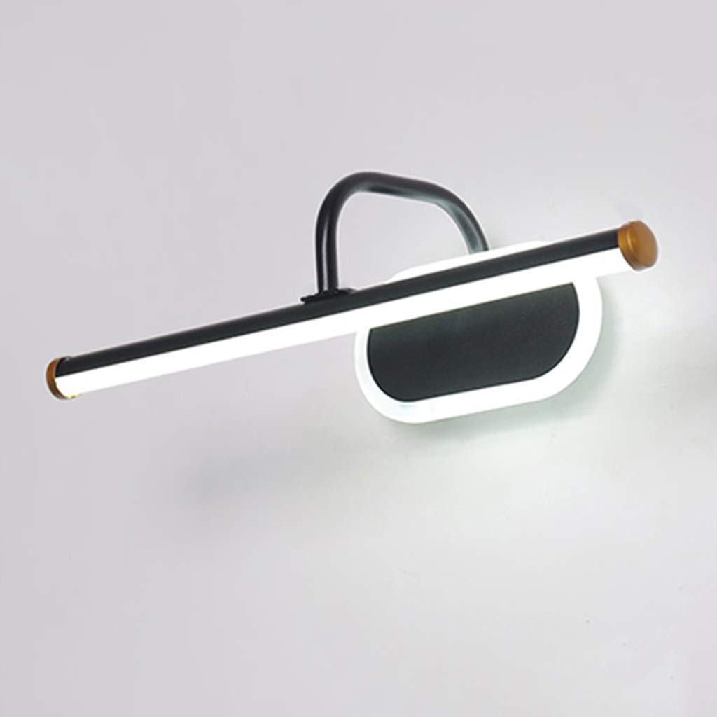 kinkiety， Nordic Modern Taśma LED Lustro Ścienna Przednia Biała/Ciepłe Światło(White Light,80CM)