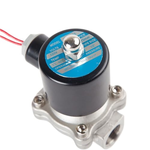 Électrovanne en acier inoxydable DN25 AC220V haute résistance durable