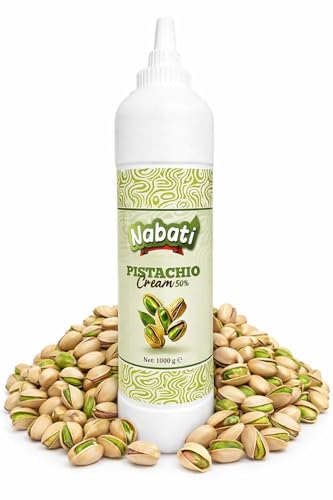 Nabati Pistachio Cream Spread, 30% Real Pistachios, 1kg(2.2 LB) Bulk
