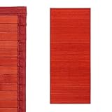Está fabricada con bambú natural, por lo que sus lamas pueden tener un acabado irregular y alguna veta de la propia madera.