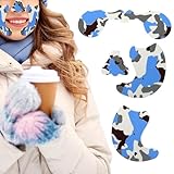 Funda para la cara de esquí - Parche facial ajustable de algodón y spandex | Etiqueta engomada anticongelante a prueba de viento con diseño transpirable, parche facial para en hielo, escalada y