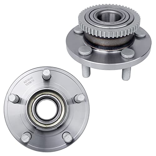 Image of Detroit Axle - Pair Front Wheel Bearing Hubs for 2015-2020 Ford Mustang