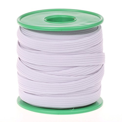 Cotowin 3/8-Inch White Braided Polyester Elastic Roll (24 Yards) #TOP7