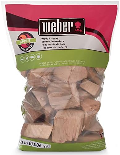 Weber 17139 Apple Wood Chunks, 350 cu. in. (0.006 Cubic Meter) - 3