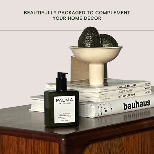 Palma de Salus 2-in-1 Home-size Moisturizing Hand Sanitizer & Hand Lotion | Avocado Oil, Jojoba Oil, Hyaluronic Acid, Centella Asiatica, Castor Oil | Neroli Scent | 70% Alcohol |11oz