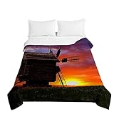 POLYVALENT: Fournir un confort de sommeil avec les utilisateurs - Utilisations polyvalentes comme couvre-lit pour apporter chaleur et douceur à la couverture imprimée.