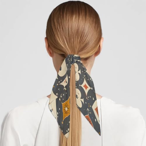 Satin Head Scarf for Women, Silk Scarf 23.6"x23.6" Square Scarf for Women Gift Packed4