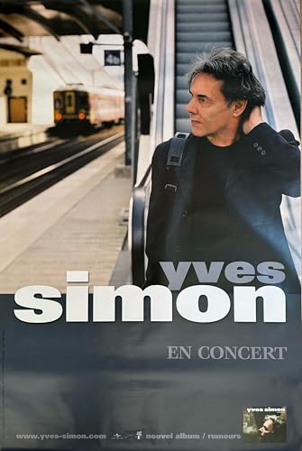 Affiche Yves Simon 80x120 cm - Impression de qualité supérieure pour décoration