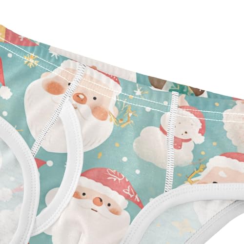 KLL Christmas Head Santa Pattern Baby Boys Comfort Underwear Briefs Cute Children Panties4