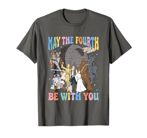 Star Wars May The Fourth Be With You Vintage Color Logo T-Shirt