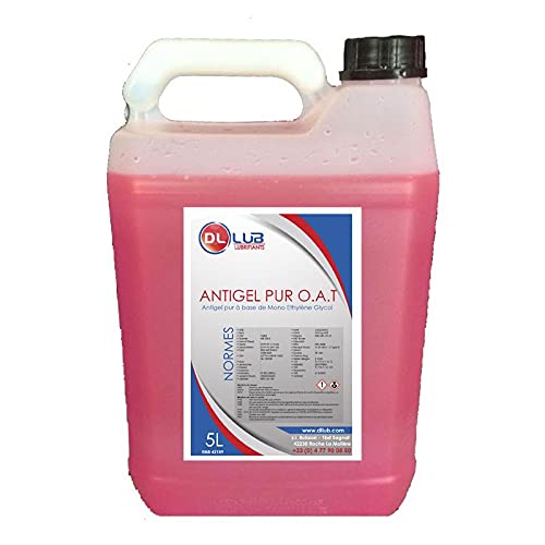 DLLUB - ANTIGEL Pur O.A.T - MEG (Mono Ethylène Glycol) - 5 litres, Rose