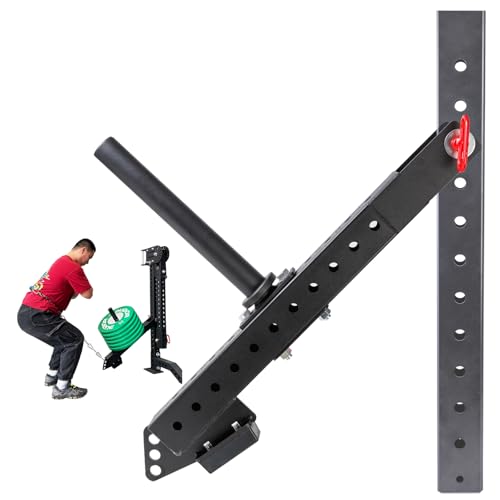 BROTTEBEAR Multi Use Belt Squat Attachment with Lever Arms fits for 3"X 3" Square Tube Power Cages Home Gym Accessory for Strength Training with 330 lbs Capacity (Not Included Squat Belt) by BROTTEBEAR - Used condition - US$44.06