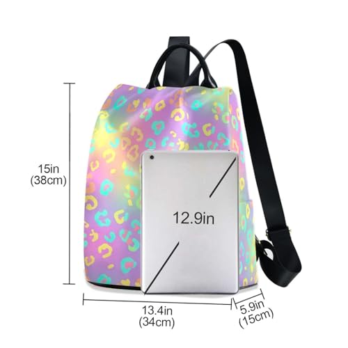 Sac à dos dégradé fluo haut de gamme avec compartiments multiples - 6