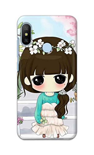 Image of PRINTFIDAA Cartoon Girl Printed Designer Hard Back Case Cover for Xiaomi Mi A2 -(TI) MVN1009