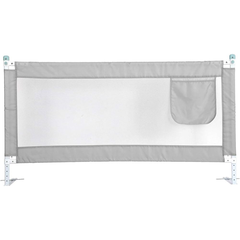 Bettgitter Bettgitter Faltbares und verstellbares Bettgitter zum Schutz Ihrer Kinder Kleinkinderbettgitter Höhenverstellbares Anti-Fall-Bettgitter pliable/gray/180x80cm