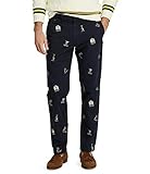 Polo Ralph Lauren Men's Polo Bear Collegiate Stretch Straight Fit Pants, Navy Blue, Size 36W x 30L