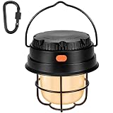 Campinglampe Batteriebetrieben, LED Outdoor Camping Lampe 6 LED Leuchtmodi Zeltlampe IP65 Wasserdicht Camping Licht Tragbare Campingleuchte mit Haken für Wandern, Stromausfällen, Notfall