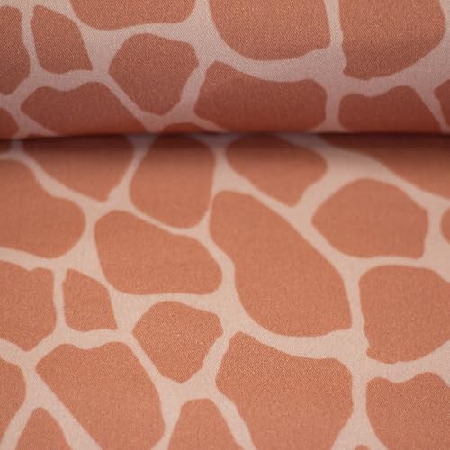 Viskosewebware AMPFING Viskosestoff | Animal-Print | Ökotex | Meterware | ab 50x150cm (Giraffe)