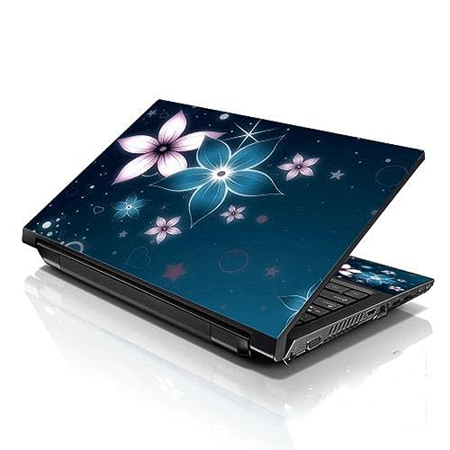 Image of LSS 15 15.6 inch Laptop Notebook Skin Sticker Cover Art Decal Fits 13.3 inch 14 inch 15.6 inch 16 inch HP Dell Lenovo Apple Asus Acer Compaq (Free 2 Wrist Pad Included) Plumeria Flower Floral