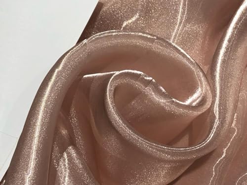 Tissu organza liquide au mètre en grande largeur de 147 cm pour robe de mariée et voile