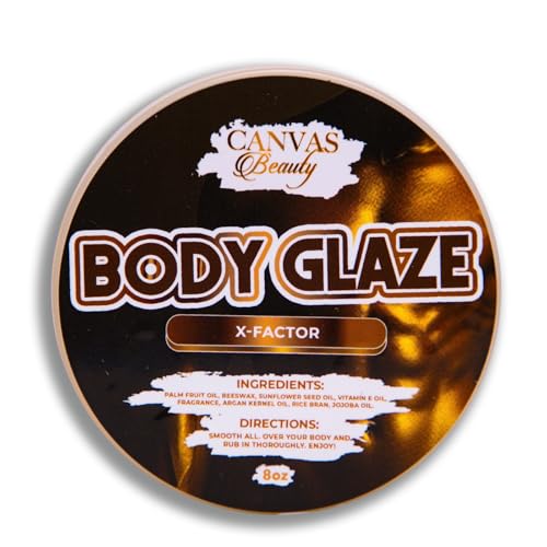 Canvas Beauty X-Factor Body Glaze Moisturizing Non-Greasy Body Butter for Women With Beeswax Jojoba Oil and Rice Bran for Soft and Glowy Skin