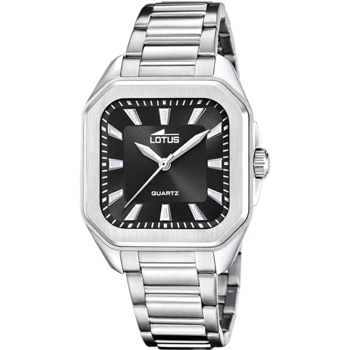 Lotus Damen Analog Uhr Edelstahl 316L Silber - Quarzwerk - Damenuhren - Hochfestes Mineralglas - Wasserdicht 5 ATM 18967/6