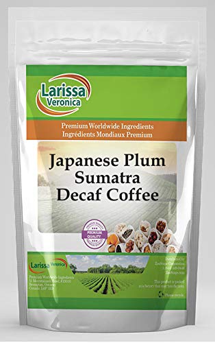 Japanese Plum Sumatra Decaf Coffee (Gourmet, Naturally Flavored, Whole Coffee Beans) (4 oz, ZIN: 553226)