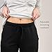 Bravado Designs Women's Everyday Maternity Pants Comfortable Lounge Joggers, Black, Medium