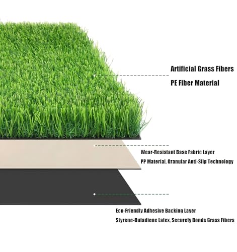 Césped artificial resistente a la intemperie y duradero para patios 4