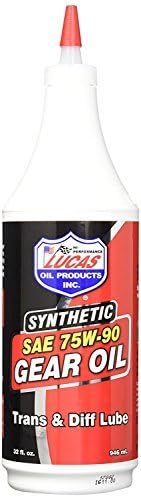 Lucas Oil 10047 SAE 75W-90 Synthetic Transmission and Differential Lube - 1 Quart (Quantity 12)