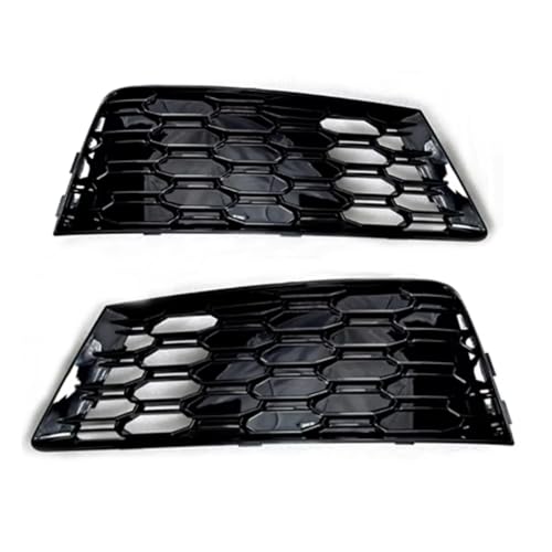 Cache antibrouillard pour A4 2017-2020 | Grille de pare-chocs avant nid d'abeille 1 paire