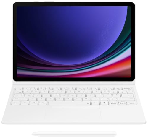 Samsung Galaxy Tab S10+/Ultra & S9 FE Series Clavier avec touche AI (Blanc, S9 FE (DX725))