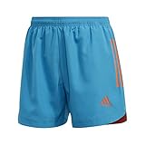 Soft fabric adidas Damen CON20 SHO PB W Sport Shorts, Sharp Blue/True orange, M