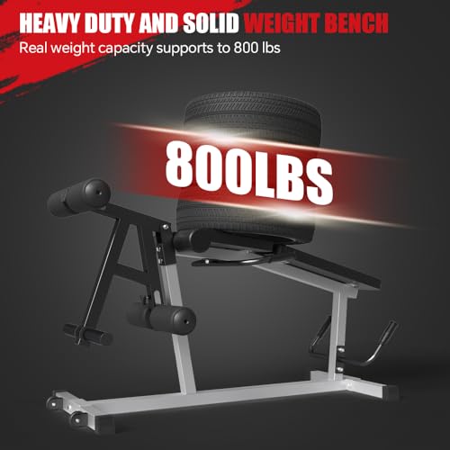 Image of Leg Extension and Leg Curl Machine,Seated Leg Extension and Lying Curl Machine for Home Gym,Leg Press Bench Fit for Both 1'' and 2'' Weight Plates