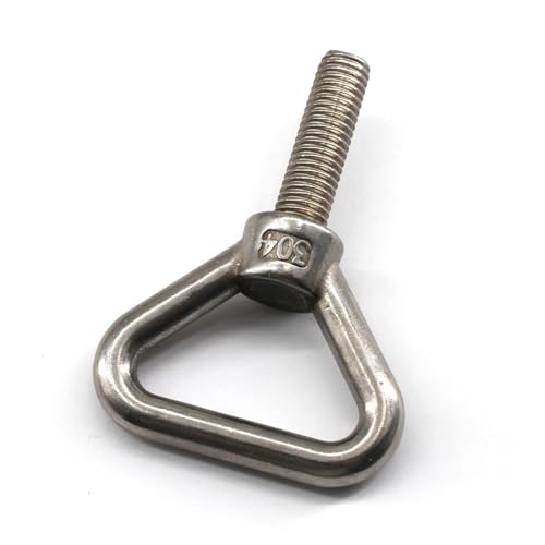 Tornillos triangulares M8 x 125 mm en acero inoxidable 304 para fijación firme, 3 uds 2