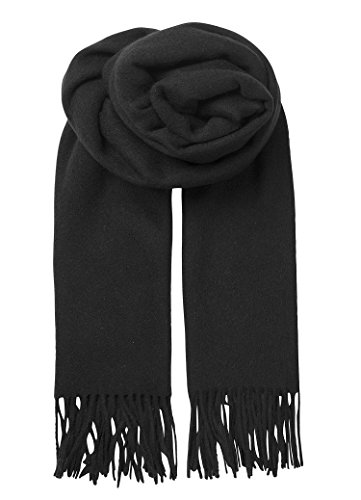 Becksöndergaard Schal Damen - Crystal Edition Scarf in Black (Schwarz) - Großer warmer Damenschal Einfarbig aus 100% Wolle - Breite: 50 x Länge: 220 cm Cover