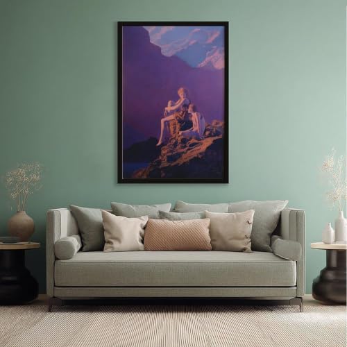 Impression sur toile d'art Contentment Maxfield Parrish décoration murale