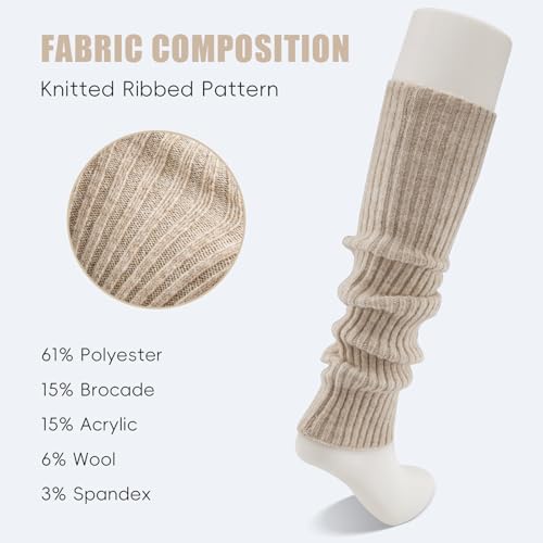 Leg Warmers for Women Winter Fashion Knitting Black Leg Warmers Long Ankle Warmers for Yoga Ballet Leg Socks2