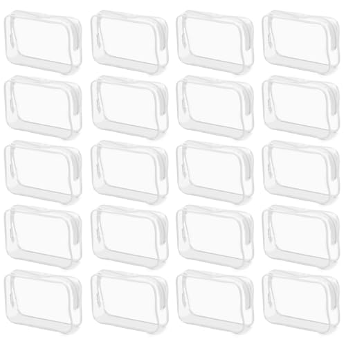 Tbestmax 40 Pack Clear Cosmetic Bags Makeup Bags Portable Waterproof