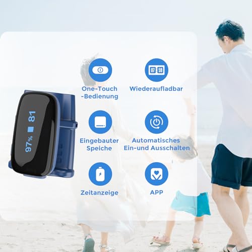 Bluetooth Pulsoximeter von ViATOM zur Messung der Sauerstoffsättigung