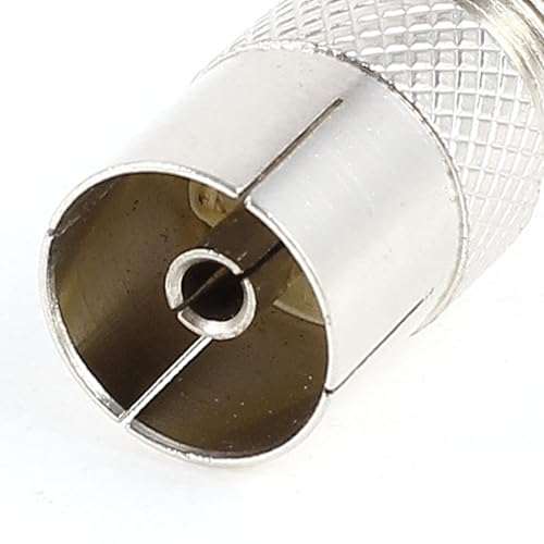 Conector coaxial PAL hembra a F hembra uxcell miniatura 6