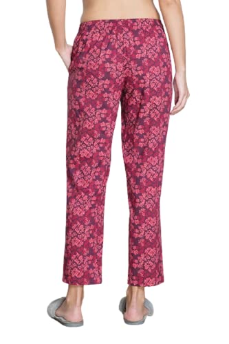 Image of Van Heusen Women's Printed Lounge Pants | Drawstrings & Side Pockets | Ultra Soft Fabric | Relaxed Fit | At home pyjamas | Everyday Comfort | Printed | Style 55306 | Available in Pack of 1 & 2
