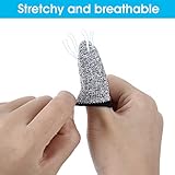 Cobee Schnittfeste Fingerlinge, wiederverwendbar, für Finger, Daumen, Schutzhüllen, atmungsaktiv, für Arbeit, Küche, Garten, Skulptur, 10 Stück