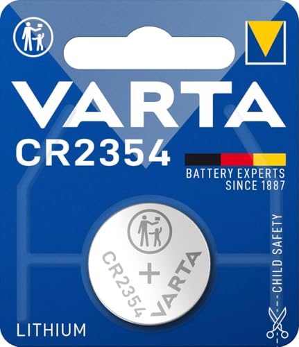 VARTA Batterien Knopfzelle CR2354, 1 Stück, Lithium Coin, 3V, kindersichere Verpackung, für elektronische Kleingeräte - Autoschlüssel, Fernbedienungen, Waagen (Packung mit 6)