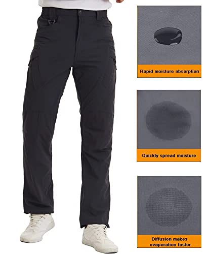 Biylaclesen Mens Fishing Pants Quick Dry Military Pants Tactical Pants Camping Pants Summer Outdoor Pants Lightweight Work Pants For Men Fall Pants Hiking Pants Army Green #TOP6